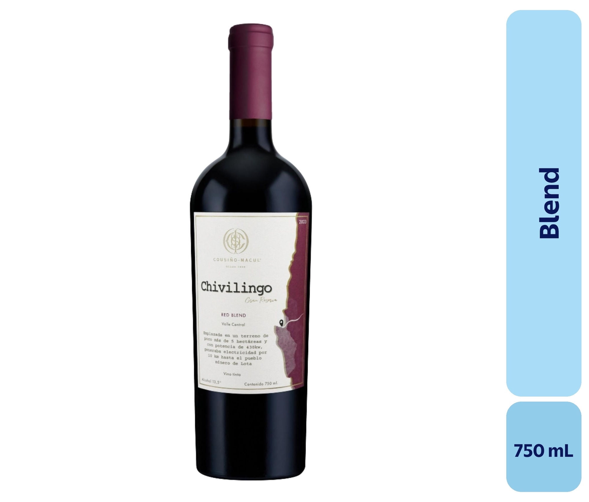Vino Blend Botella 750 mL Cousino Macul