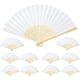 thumbnail image 1 of Folding Hand Fan,11Pcs [DIY Papel Fans] White Folding Hand Fans para mujeres Folding,Gifts,Dancing Partey Potátil Hand Fan,Home Decoation, 1 of 7