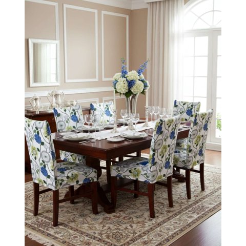 Mylhogar - Juegos De 6 Fundas Para Sillas Con Diseño Elastico