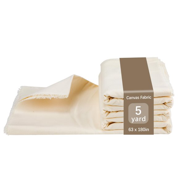 Tela de Lona ARKBAODAN 5 yd (157 cm) Algodón Natural