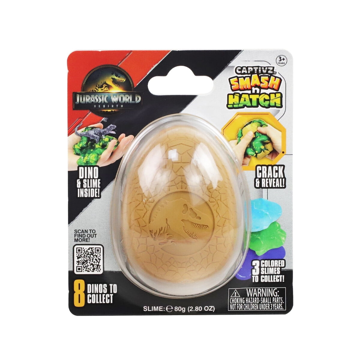 Huevo Dinosaurio Mini Jurassic World Captivz Smash N Hatch
