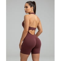 Flix Spa - Enterito Corto Mujer Deportivo Moldeador Gym Push Up