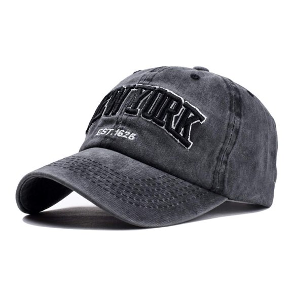 Gorra de béisbol Eohak New York desgastada negra