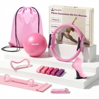 Set De Anillos Y Bolas De Pilates Elarafit Home Para Mujer Con 5 Bandas