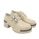 thumbnail image 2 of Botin para mujer color beige, doble correa, bajo el tobillo, 2 of 5