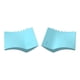 thumbnail image 1 of 2 Piezas De Silicona Delineador De Ojos Estampador De Pestañas Herramienta Guía Para Mujer Maquillaje Azul, 1 of 5