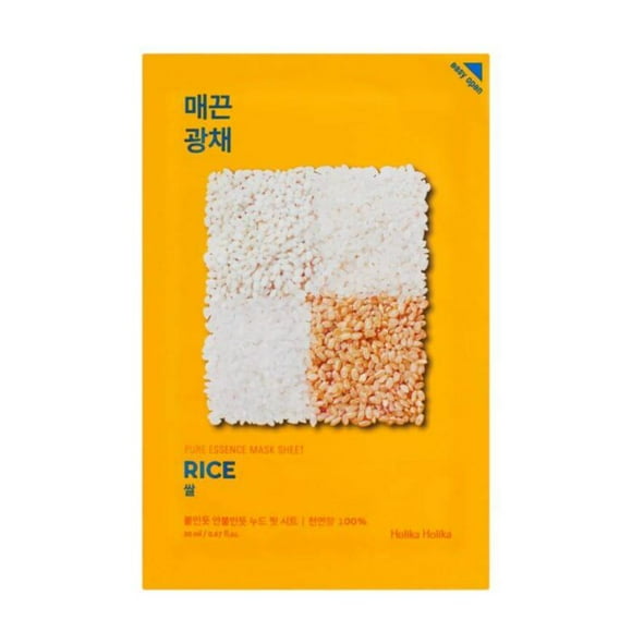Mascarilla coreana con ingredientes naturales Pure Essence Mask - Arroz