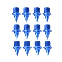 Magideal - 12 Clavos De Repuesto Para Zapatillas De Pista, Clavos De Aleación De Aluminio Y Carbono De 7 Mm Para Zapatillas De Pista Para Carreras De Corta Dista Azul