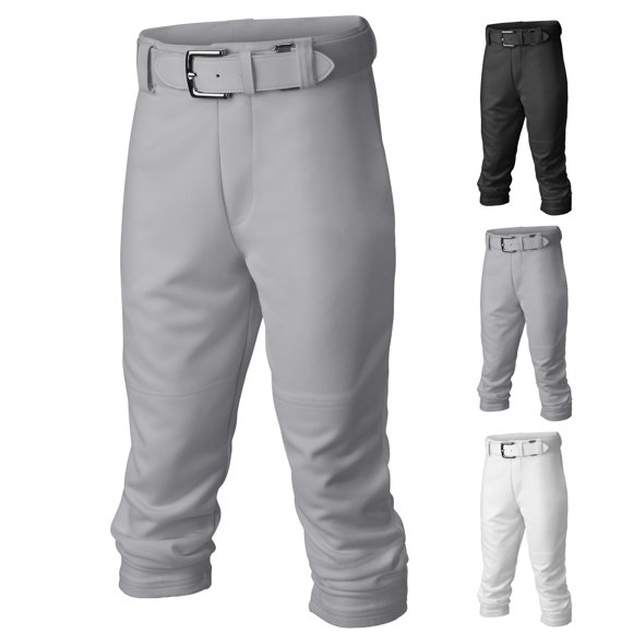 Pantalones de béisbol Easton PRO+ Pull Up Youth de longitud completa, color gris