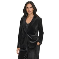 Trajes Blazer Calvin Klein Para Mujer, Color Negro, Talla 14