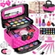 thumbnail image 1 of Set de maquillaje Hollyhi, 41 unidades, para niñas de 3 a 12 años, con funda, 1 of 7