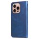thumbnail image 3 of Funda tipo cartera para iPhone 16 Pro Max con bolsillo con cremallera y ranuras para tarjetas – Función de soporte Azul, 3 of 6