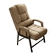 thumbnail image 3 of Silla De Escritorio, Asiento Acolchado, Cómodo Pa?o De Lino, Silla Moderna Para Ordenador, Color Marrón Claro, 3 of 5