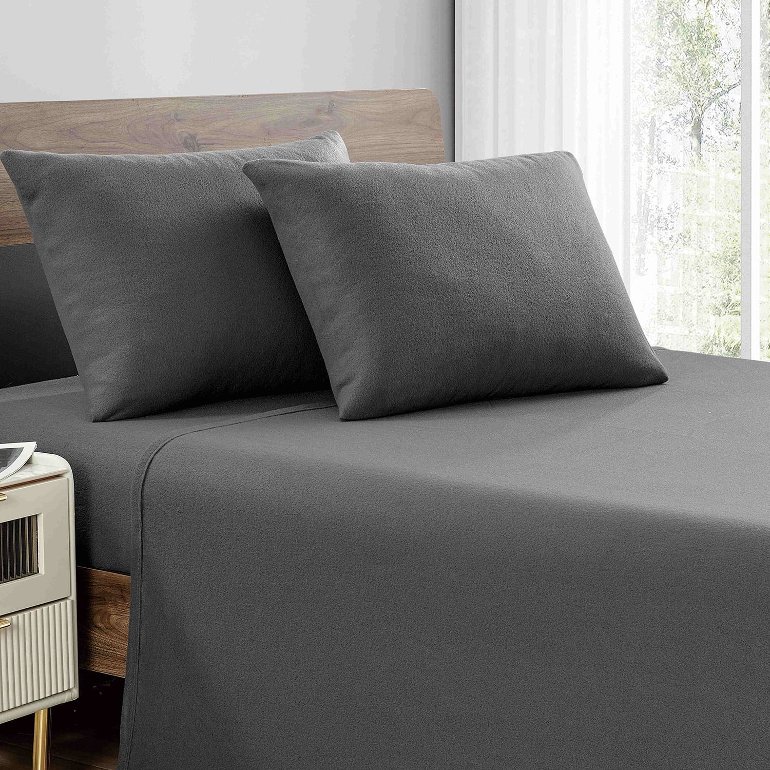 Sabana Andes Polar Lisa Gris 1.5 Plaza