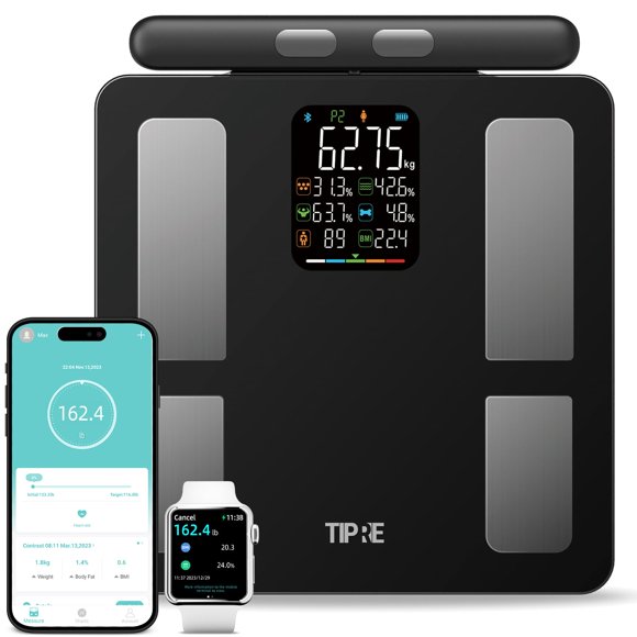 Báscula inteligente TIPRE digital de 8 electrodos con Bluetooth