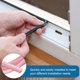 thumbnail image 5 of Uxcell Tira de Sellado de Puerta de Silicona para Clima, 9.8 pies Forma D Tira de Sellado Autoadhesiva para Marco de Puerta, Sellado de Ventanas, Gran Espacio, 1.97"Anx0.39"Tx1.57Al, Transparente/Rojo, 5 of 6