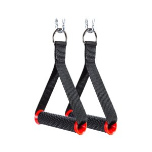 Ioensy - Empuñaduras De Fijación Mangos De Ejercicio Para Entrenamiento De Fuerza Pilates Uso En Gimnasio En Casa Rojo
