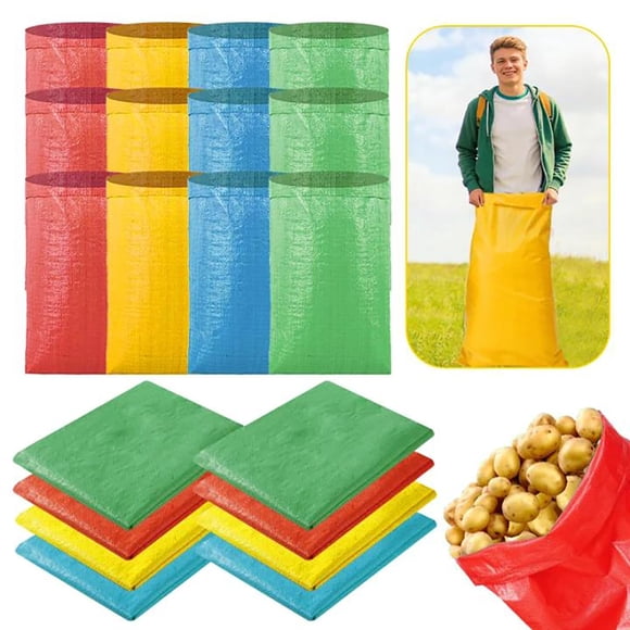 Bolsas para carrera de sacos de patata WSFSLJWDW 130 × 64 cm (paquete de 12)