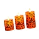 thumbnail image 2 of Vela LED De Pilar Para Vísperas De Fiestas, Festivales, Halloween, Parpadeante, Sin Llama, 3 Unidades, Tamaño Variado, 2 of 3