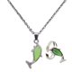 thumbnail image 3 of Juego De Joyas Ajustables Con Collar Y Anillo De Dedo Mood Con Cambio De Color De Delfín, 3 of 5