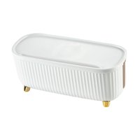 Bothyi - Caja De Cable De Alimentación Ocultar Caja Organizadora De Cables Oculta Para Escritorio De Oficina En Casa Hub Usb Blanco