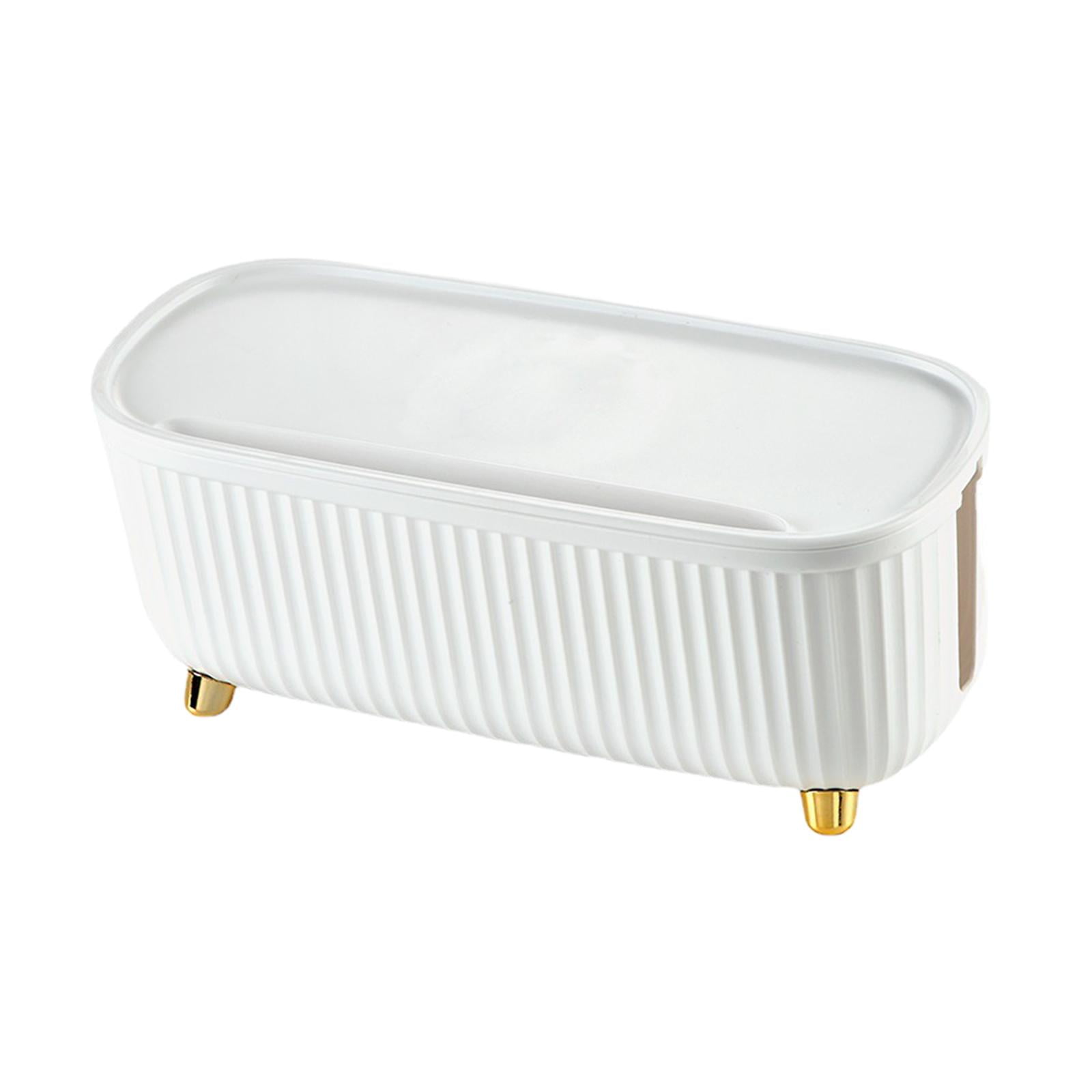 Bothyi - Caja De Cable De Alimentación Ocultar Caja Organizadora De Cables Oculta Para Escritorio De Oficina En Casa Hub Usb Blanco