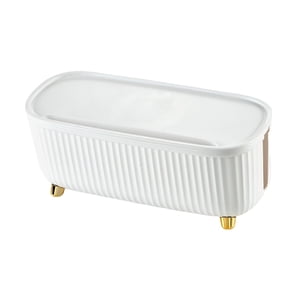 Bothyi - Caja De Cable De Alimentación Ocultar Caja Organizadora De Cables Oculta Para Escritorio De Oficina En Casa Hub Usb Blanco