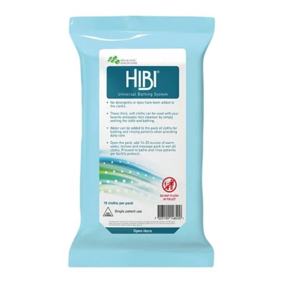 Sistema de baño, paños Molnlycke Health Care Hibi, 10 unidades