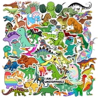 Stickers De Dinosaurios Hebraeos Impermeables Tipo Cartoon Para Niños, 100 Piezas