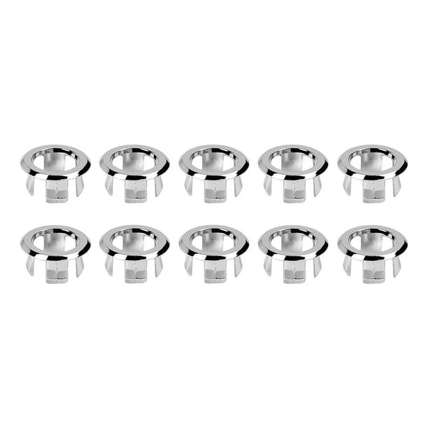 Cubiertas de desbordamiento para fregadero, tapa de orificio de anillo embellecedor para lavabo de cocina y baño, para el baño de la cocina del hogar Hueco