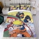 thumbnail image 4 of NARUTO Conjunto de sábanas temático, trío de piezas, cómodo y amigable con la piel, diseño único, regalo de decoración para el hogar para familiares, amigos y fans,173X218cm, 4 of 6