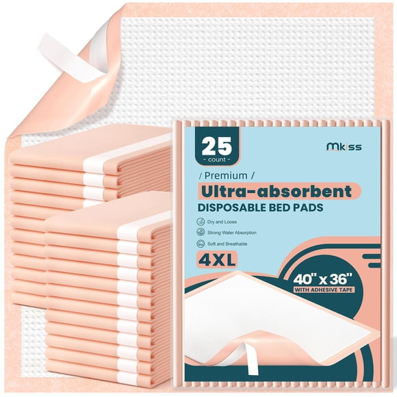 Protectores de Cama MKISS 100x90 cm 25 unidades con tiras adhesivas