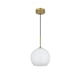 thumbnail image 4 of Lámpara Colgante Elegant Lighting Baxter Latón con Vidrio Esmerilado, 4 of 8