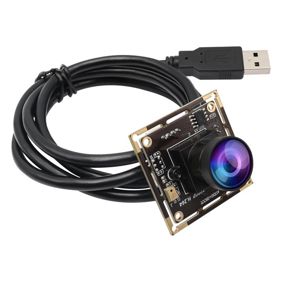Cámara USB ELP 1080P 2 MP ojo de pez gran angular con micrófono