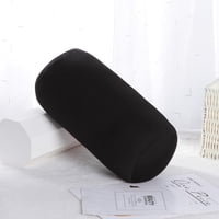 Xmhytop Almohada Cilíndrica Lavable, Extremadamente Cómoda, Soporte Cervical, Lumbar Y Dorsal, Separador Para Piernas, Ideal Para Columna Y Cuello Durante El Sueño (Negro)