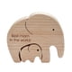 thumbnail image 2 of Elefante Estatua Exquisita Escultura De Madera Decoración Para El Hogar 2 Piezas Mejor Mamá, 2 of 5