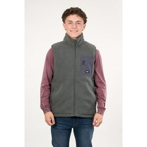 Polemic - Poleron Sin Mangas Polar Sherpa Talla 12 A 18 Junior