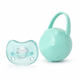 thumbnail image 1 of Chupete de Silicona Azul con Portachupete Verde menta Cmbear 0-6m, 1 of 3