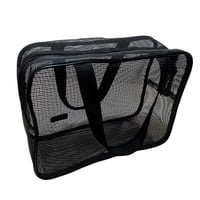 Ioensy - Neceser De Malla Portátil Con Cremallera, Resistente, Rectangular, Para Uso Diario O De Viaje, 30 X 10 X 20 Cm