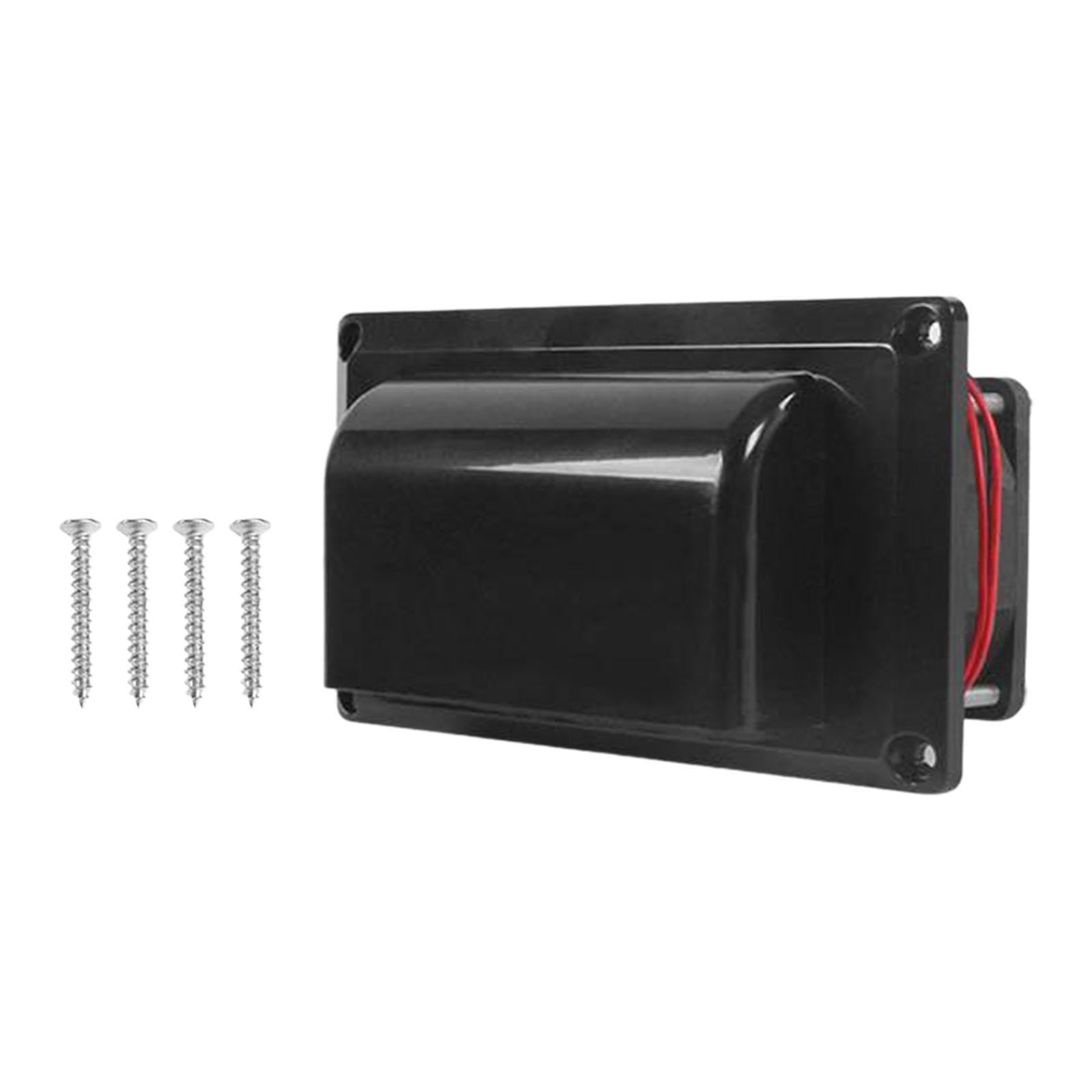 Ioensy - Ventilador De Escape De Ventilación De Aire Reemplaza Con 2 Motores Ventilador De Ventilación Lateral De Rv De 12 V Negro