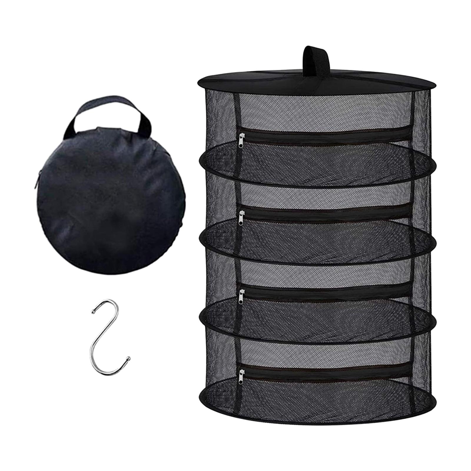 Ioensy - Rejilla Para Secar Hierbas Plegable Con Gancho Y Bolsa De Almacenamiento Colgador Para Secar Hierbas