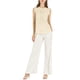 thumbnail image 2 of INSPIRE CHIC Blusas sin mangas para mujer de regreso a clases, blusas de trabajo con volantes y pliegues, beige XL, 2 of 7