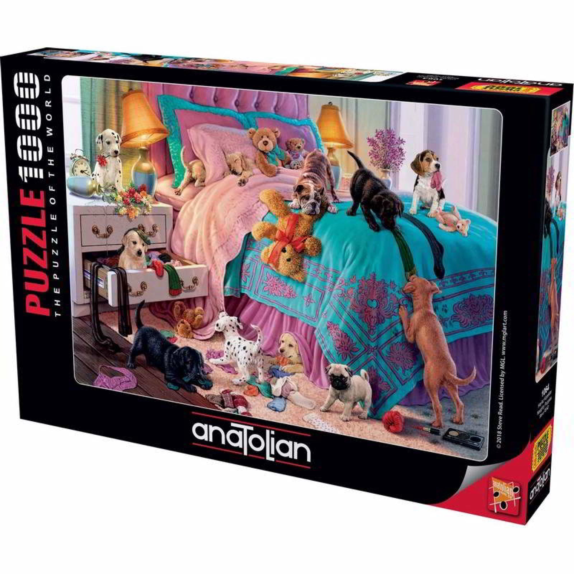 Puzzle Naughty Puppies 1000 Piezas
