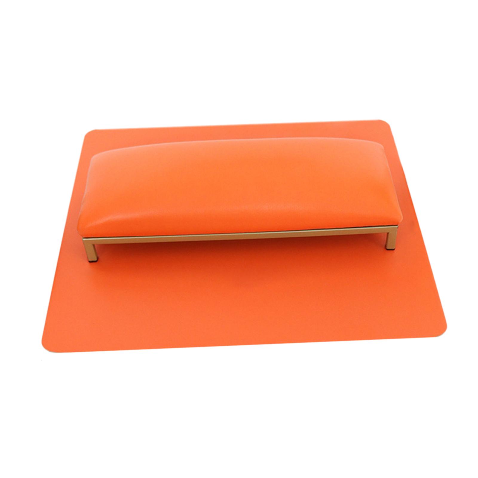 Ioensy - Accesorios Para Almohadas Para Uñas Reposabrazos Premium Para Uñas Para El Hogar Salón Manicurista Conjunto Naranja