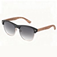 Polasup Lentes De Sol Gafas De Sol Con Montura De Madera Y Lentes Oscuros, Diseño Elegante Y Natural