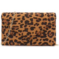 Bolso De Noche Bbjinronjy, Terciopelo, Gamuza, Leopardo
