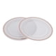 thumbnail image 4 of 6Pcs Platos De Plástico Desechables Vajilla Plato Redondo 7.5 Pulgadas Oro Rosa, 4 of 5