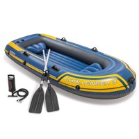 Intex - Bote Inflable Challenger 3 Set Capacidad 320 Kg