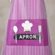 thumbnail image 2 of Delantal de Cocina Pechera Impermeable a Rayas con Bolsillo 70cm, 2 of 6