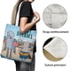 thumbnail image 3 of Robot Dreams Bolso de tela con estampado de lienzo para mujer, bolsa de compras reutilizable y estética, con cremallera interior, regalo para mujer,40*40cm., 3 of 6